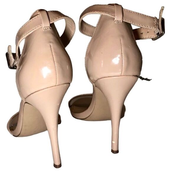 Steve Madden Realove Ankle Strap High Heel Sandals in Tan Patent Women’s 9M - Picture 4 of 8